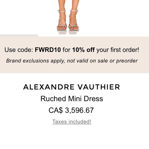 ‼️SALE‼️ALEXANDRE VAUTHIER AMBER DRESS - Picture 4 of 6
